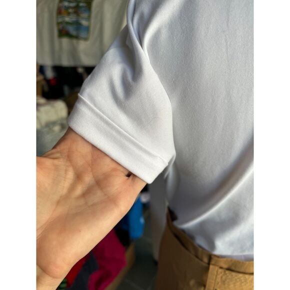 Veronica Beard White & Camel Melany Mixed Media Short Sleeve Mini Dress Size S - Picture 4 of 13